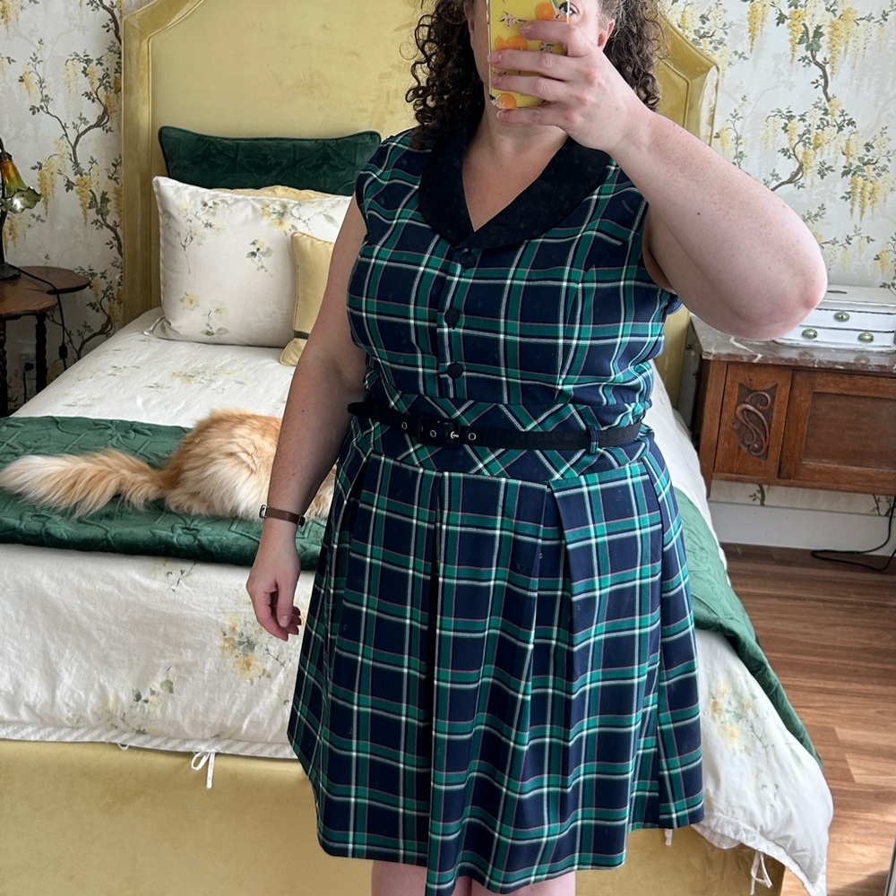 Joe Browns Plaid Sleeveless shirt dress